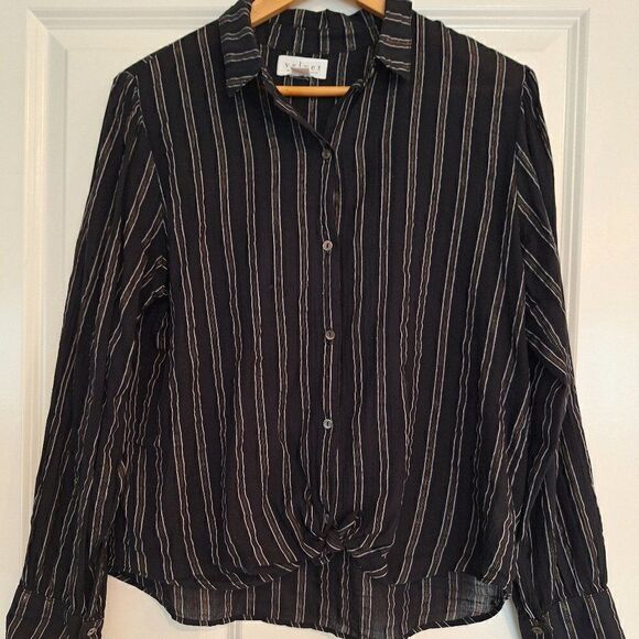 Velvet by Graham & Spencer Button down Blouse  Sz M - Picture 1 of 6
